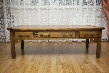 Журнальный столик с тремя ящиками в стиле Greene &amp; Greene