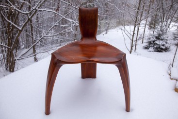 Трёхногий стул в стиле Сэм Малуф (Sam Maloof)