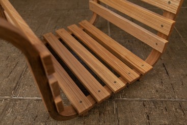 Дровница из массива ясеня