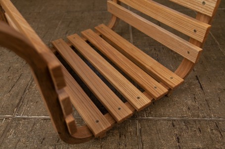 Дровница из массива ясеня