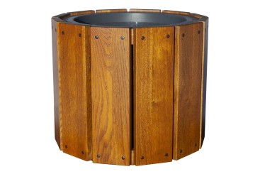 Большое деревянное кашпо 45см